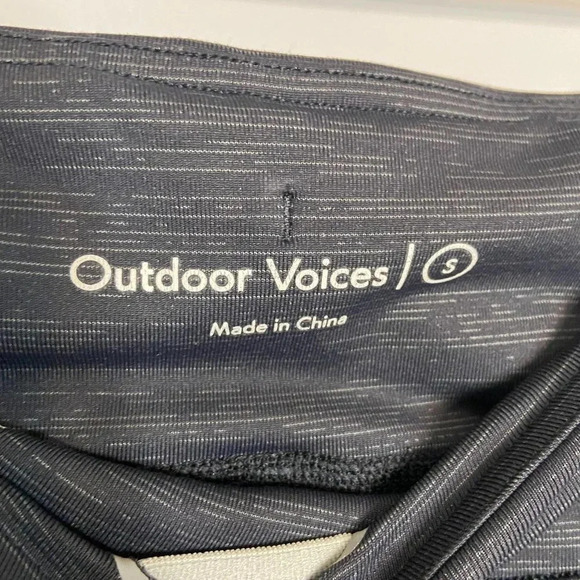 Outdoor Voices Dark Grey Mid-Rise Cropped Leggings - Picture 2 of 6